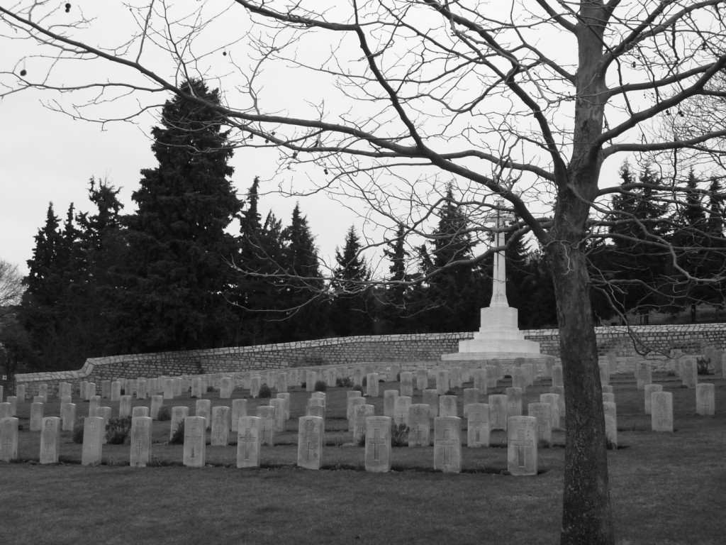 Βρετανικό συμμαχικό κοιμητήριο στην Εξοχή Θεσσαλονίκης. Φωτογραφία: Α. Μπουρούτης.